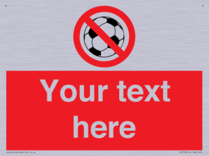 Custom No Ball Games Sign